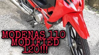 KRISS MODENAS 110 MODIFIED 120 COMPLETE PART 2 [upl. by Yellhsa]