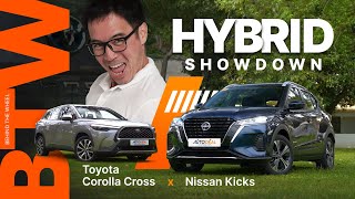 Nissan Kicks ePOWER vs Toyota Corolla Cross Hybrid Review  Behind the Wheel [upl. by Alberto]