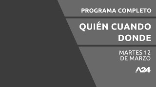 La inflación de febrero QuiénCuándoDónde PROGRAMA COMPLETO 1232024 [upl. by Etteyafal]