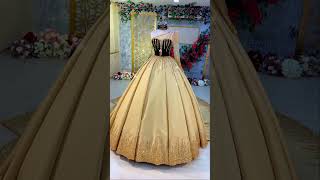 Ball gown design very classy color and unike design bridal dress 👀viralvideo [upl. by Gaves]