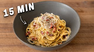 Easy Carbonara in 15 Minutes [upl. by Satsok]