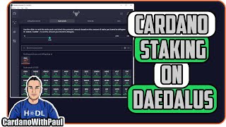 How To Stake ADA Cardano on The Daedalus Wallet  Step by Step [upl. by Custer]