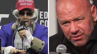 Dana White REACTS to Colby Covington Leon Edwards Dad Trashtalk [upl. by Erick]