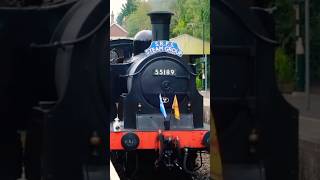 Caledonian 55189 waits to depart eridge shorts railway steamtrain steam trainspotting trains [upl. by Gaultiero603]