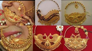 Latest Bridal Gold Nose PinNathiya Designs 2018 The Fashion Plus Collection [upl. by Rinee]