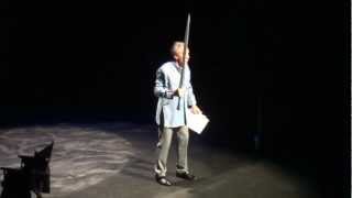 Sir Ian McKellen  Gandalf vs Balrog scene Tauranga Baycourt Theatre 2012 [upl. by Kreit442]