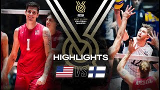 🇺🇸 USA vs 🇫🇮 FIN  Highlights  Mens OQT 2023 [upl. by Nnarefinnej]