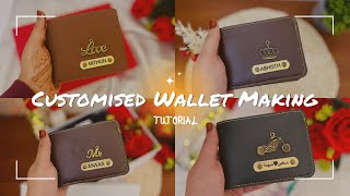 Customised Wallet Making🤩✨TUTORIAL VIDEO customisedwallet personalisedwalletwallet [upl. by Dupuis]