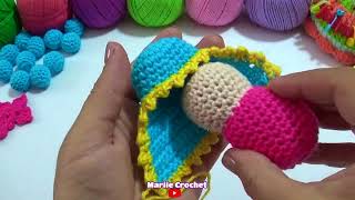 Virgencita de guadalupe Decenario Amigurumi Video 2 crochet [upl. by Grimes660]