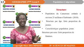 IPSH Géographie 3ème Révision Phase 2  La population du Cameroun [upl. by Chuch]