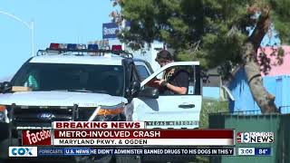 LVMPD involved in crash on Tuesday [upl. by Gilberta]