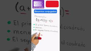 ☑️Binomios Conjugados ejercicios en 1 minuto [upl. by Neehar475]