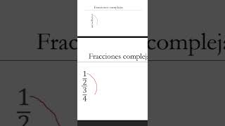 Fracciones Complejas super facil [upl. by Anilah]