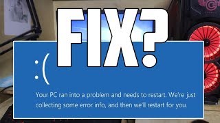 How To Fix Your PC Ran Into a Problem and Needs To Restart problem in Windows 10 8 Step by Step [upl. by Roose]