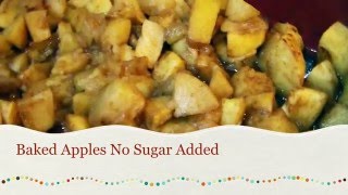 Baked Apples No Sugar Added Only 3 Ingredients [upl. by Leuqar120]