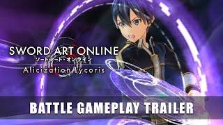 SWORD ART ONLINE Alicization Lycoris – Battle Gameplay Trailer [upl. by Gillian]