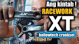 Racework XT hollowtech crankset reviews hollowtech crankset 1xcrankset bicycleparts [upl. by Assiled]