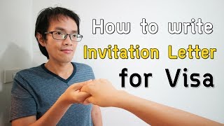 How to write the invitation letter  วิธีเขียนจดหมายเชิญ  Visa Tips 51 [upl. by Ahsimat]