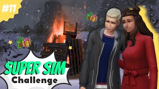 A very wholesome WINTERFEST 🎄  Sims 4 Super Sim Challenge part 11 [upl. by Adnaw495]