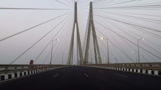 Driving in Mumbai Bandra–Worli Sea Link  Maharashtra India [upl. by Lowenstern271]