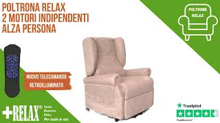 Poltrona Relax Elettrica 2 Motori Alza Persona [upl. by Hilel922]