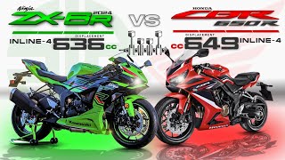 Kawasaki Ninja ZX6R vs Honda CBR650R ┃Similar Specs yet Different Beast [upl. by Liebermann]