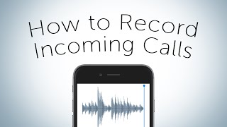 Quick Tip  How to record Incoming Calls [upl. by Ahseinaj788]