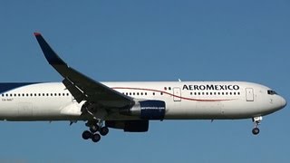 Aeromexico Boeing 767300ER XAMAT Landing at NRT 16R [upl. by Echo706]