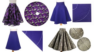 4 of the Best Flare Skirt Cutting and Sewing ✅ Quarter Half Full and Double Circle Skirts [upl. by Perry248]