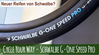 Schwalbe GOne Speed Pro  Neuer Reifen im Test [upl. by Guyer]