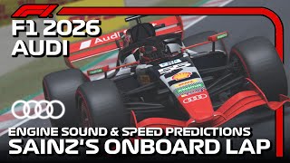 F1 2026 Audi Sainzs Onboard Lap｜Future Engine Sound amp Speed Predictions｜SpanishGP Assettocorsa [upl. by Naerda]