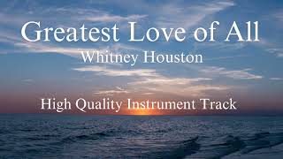 Whitney Houston  Greatest Love of All Free Instrument MR Track A Major File download link below [upl. by Doreg562]