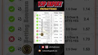 Check out todays expert predictions results 🤯🥶 football sportsbetting accuratetips result [upl. by Annawal]