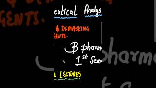 FREE B PHARMACY 1ST SEMESTER LECTURES ✅pharmacychemistry bpharmacy1stsem bpharmacy freelecture [upl. by Avon286]
