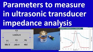 Parameters to measure in ultrasonic transducer impedance analysis [upl. by Attelrahc893]