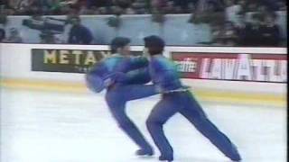 Duchesnay amp Duchesnay FRA  1991 European Figure Skating Championships Free Dance [upl. by Leahcimluap886]