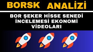 BORSK Hisse Analizi  Fırsat Hisse Senetleri  Teknik Analiz Videoları  Ekonomi  Bor Şeker [upl. by Nailuj]