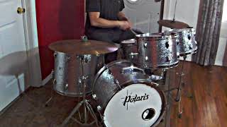 Vintage Drum Demo  Polaris MIJ Made in Japan [upl. by Oralie]