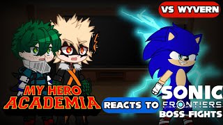 My Hero Academia reacts to Sonic Frontiers Boss Fights Part 2  Remake [upl. by Dwaine157]