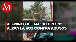 Suspenden clases en Bachilleres 13 por las protestas de estudiantes por casos de acoso sexual [upl. by Dlaregztif]