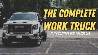 2021 GMC Sierra 3500 Chassis Cab  The ULTIMATE WORK TRUCK [upl. by Yffub]