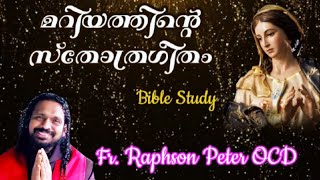 Magnificat Lk 14655 Bible Study Fr Raphson Peter OCD Avila Sadan Karaparambu [upl. by Etteraj]