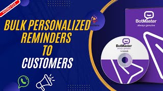 Personalized Reminders Using Variables in BotMaster for WhatsApp Marketing [upl. by Nanek459]