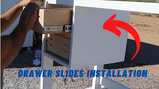 drawer slides installation The Easy way  DIY shorts [upl. by Oinafipe]