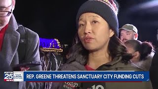 Boston Mayor Wu responds to threats of sanctuary cities losing federal funding [upl. by Garnett47]