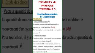 Formule de physique Terminale S 3 [upl. by Colly]