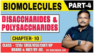 carbohydrates disaccharide and polysaccharides for class 11 12 all board NEETJEE and also for cuet [upl. by Ahseka]