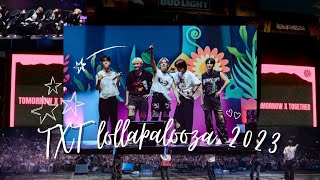 TXT  Lollapalooza 2023 ₊‧°𐐪♡𐑂°‧₊ The full entire complete 90min performance ♡‧₊˚ [upl. by Nyrak]