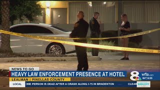 Heavy law enforcement presence at hotel in Lealman [upl. by Hilton510]