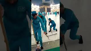 subhanallahforeverything makka cleaner viral video🎥❤❤ beautiful jumma Mubarak [upl. by Betti829]